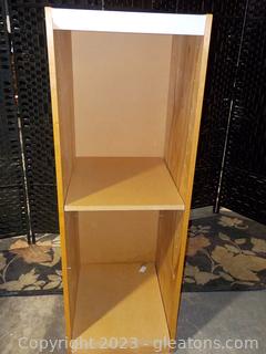 Storage Shelf from Wood with White Formica on top