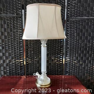 Beautiful Pillar Table Lamp with Shade