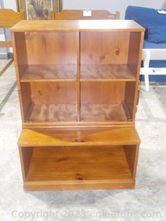 Pottery Barn Kids 2 pc Book Shelf Storage Unit-has hardware to Connect the 2 pc