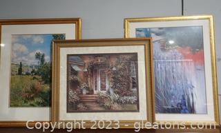 3 Beautiful Pieces of Framed Wall Art