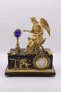 Franklin Mint "Angel of the New Age" Mantel Clock 