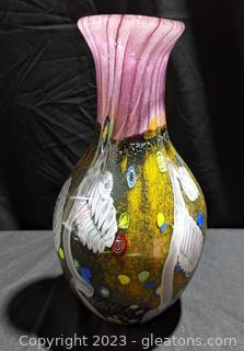 Imaginative Murano Art Glass Vase 