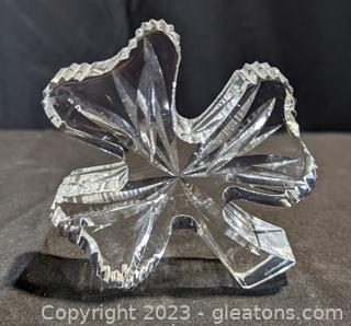 Waterford Crystal Shamrock Paperweight 