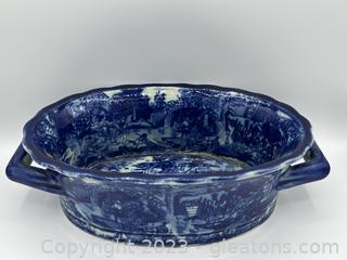 Vintage Seymor Mann China Blue Large Planter Bowl