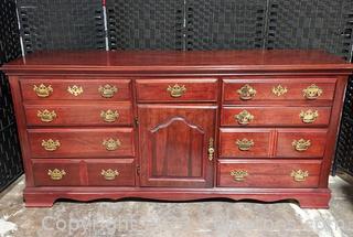 Lovely 10 Drawer Dresser 3 drawers behind door