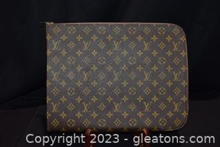 Unauthentic Louis Vuitton Poche Document Clutch Bag