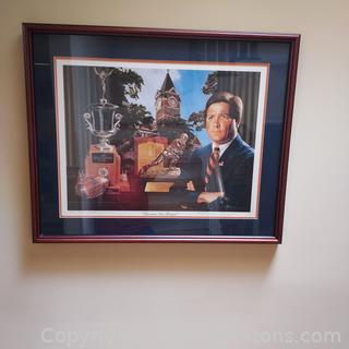 Auburn “Bowden Era Begins” Framed Print by Alan Kunnigan, Signed, numbered