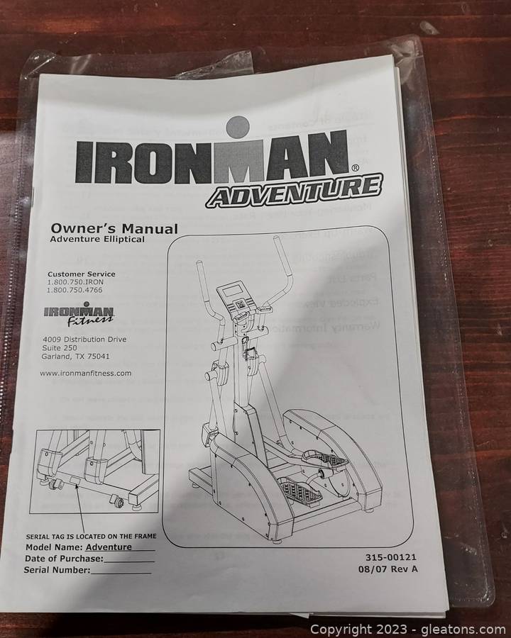 Ironman Adventure Elliptical Machine Partially Disassembled Auction Gleaton s Metro Atlanta Auction Company Estate Sale Business Marketplace