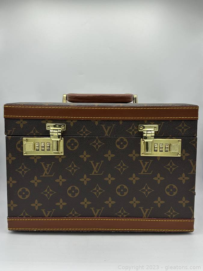 Vintage Louis Vuitton Monogram Vanity Cosmetic Bag sold at auction