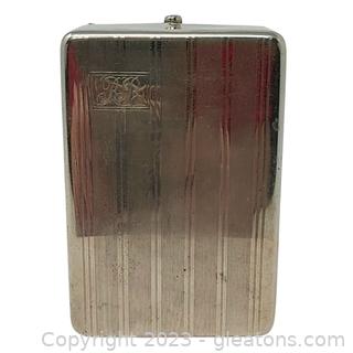 H.D.Hough “Wholpack” Cigarette Case- Nickel Silver Pat.Oct.21, 1924 