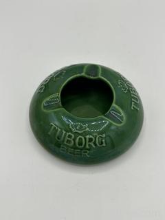 Tuborg Beer Vintage Green Ashtray 