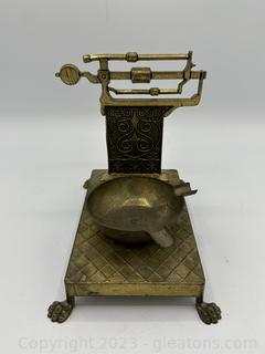 Vintage Italy Scale Shape Ashtray