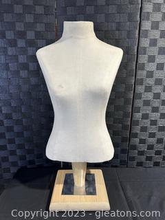 Female Mannequin Torso Form on Stand 