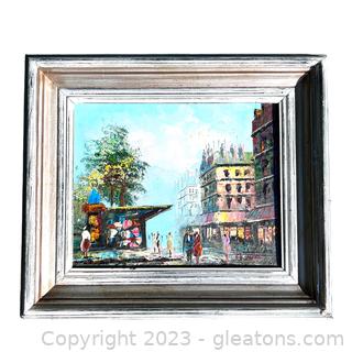 European Impressionist Cityscape Painting
