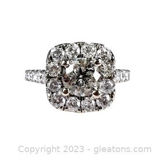 10kt White Gold Diamond Ring