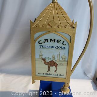 camel cigarette lamp Camel Cigarette Turkish Royal Battery Powered Advertising Lamp Auction