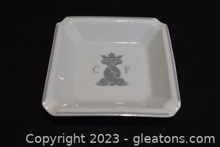 CF Hotel Bel Air- Cap Ferrat Ash Tray Bernardaud Limoges 