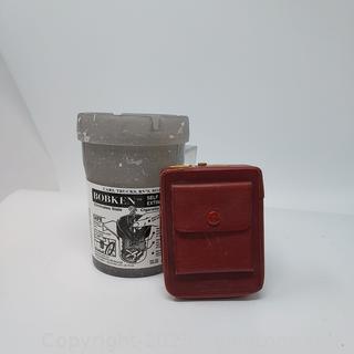 2 Vintage Cigarette Pieces-Leather Pak-a-Dor Case and a Water Ashtray 