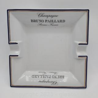 Bruno Paillard White Porcelain Cigar Ashtray 