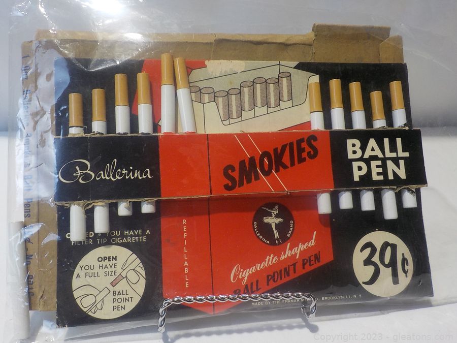 Vintage Smokies Ball Point Pen Card by Ballerina, 11 Pens Left Auction |  Gleaton's, Metro Atlanta Auction Company, Estate Sale & Business Marketplace