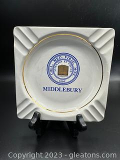 W.C. Bunting Co.Middlebury College Ashtray 