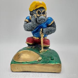 Golfing Gorilla Ashtray 