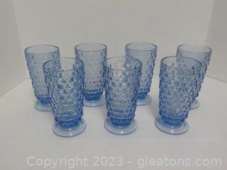 Set of 7 Blue American Whitehall 14 oz. Coolers
