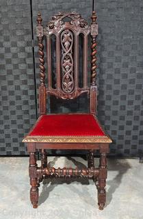 19th Century French Renaissance Chair with Grapevine Motif