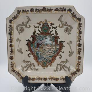 Lovely H.F.P. Macau Decorative Plate (Hunting Scene)