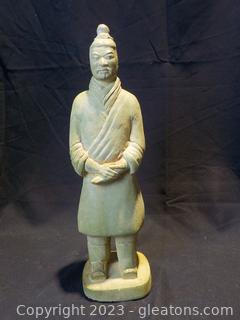 Concrete Replica of a Chinese Terra-Cotta Warrior