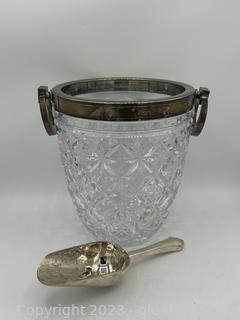 1950’s Cut Crystal Ice Bucket