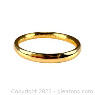 14kt Yellow Gold Comfort Fit Wedding Band "B"