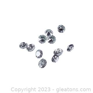 Genuine Round Brilliant Diamonds .50cts