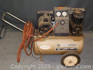 Vintage Sears-Craftsman 1HP Air Compressor/Point Sprayer 