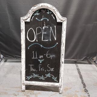 Double Sided Chalkboard Sign