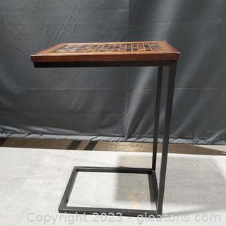 Beautiful Table With Glass Tile Top
