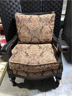 Destressed Vintage-Arm Chair by Cindy Crawford Home