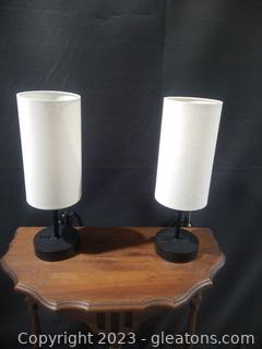 Pair Of USB Table Lamps