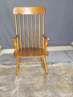 Early 20th Century Virgina House Wooden Rocking Chair
