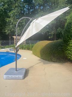 Large Patio/Deck Umbrella with Stand