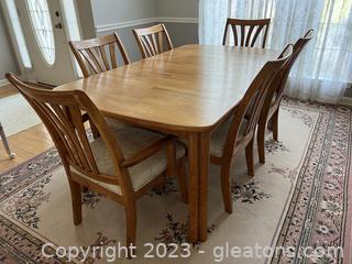 Gorgeous MCM Dining Table & 6 Dining Chairs
