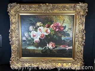 Still Life Floral Oil Painting 