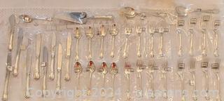 New Towle "Old Master" Sterling Silver Flatware (Still In Plastic) 37 Pieces 