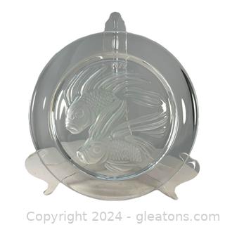 Lalique Crystal 1975 Fish Annual Plate