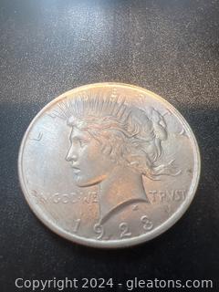1923 Peace Silver Dollar