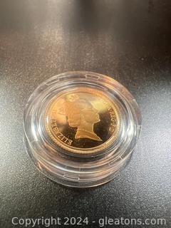 1990 Gold Proof Half-Soverign
