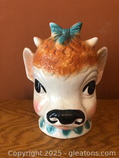 Vintage Ceramic Elsie the Borden Cow Piggy Bank