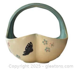 1956 HULL Pottery Butterfly Basket B13 