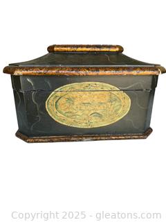 Pagoda Style Decorative Wooden Box with Lid