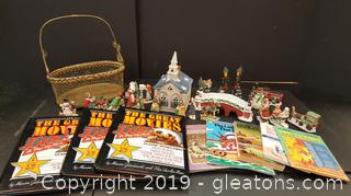 Lot Of Christmas Church And Figurnies 